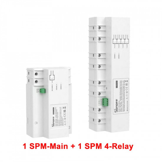 système de gestion intelligent SONOFF – Sonoff SPM-Main، SPM-4Relay  superposables, RS-485 20A/Gang 